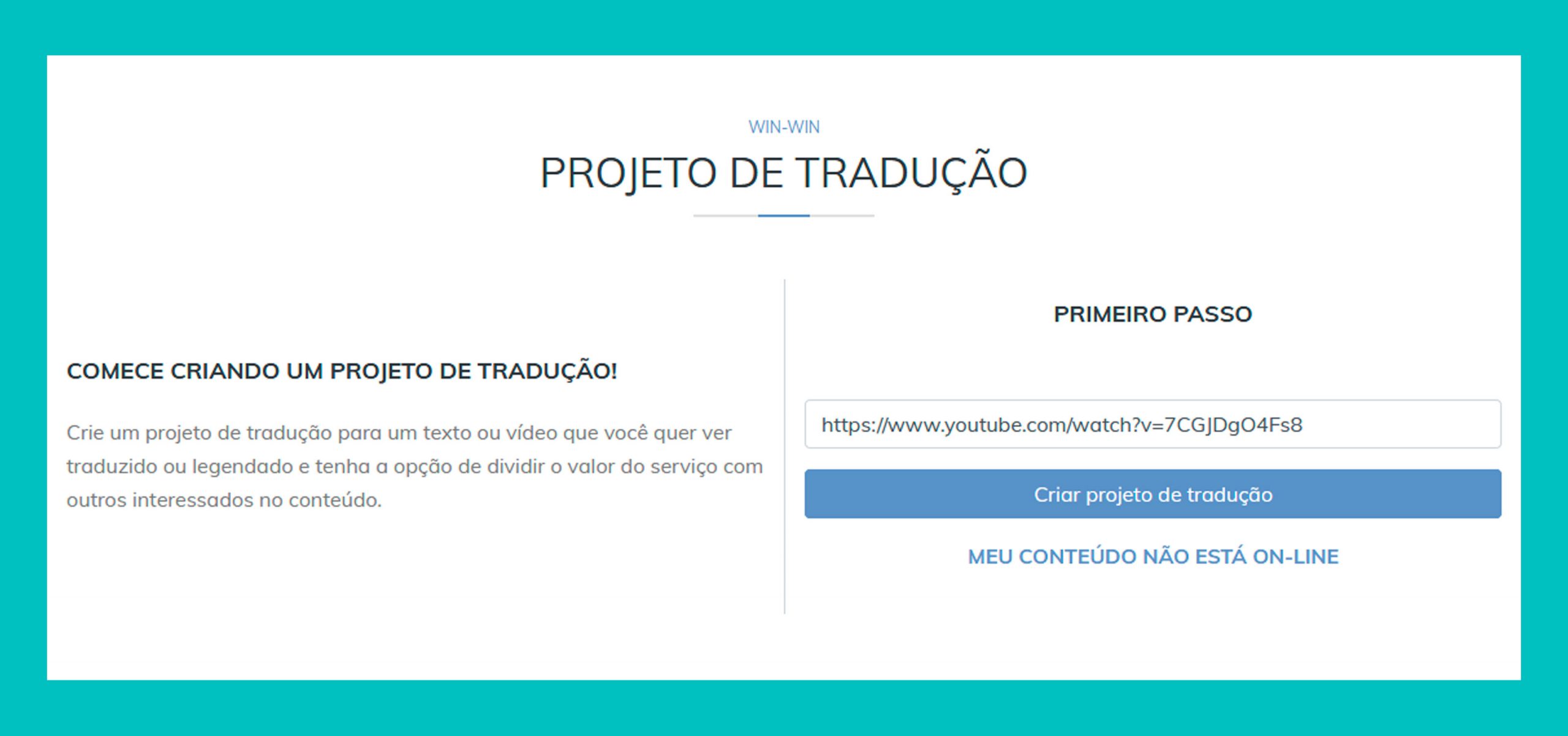 Eu vou fazer uma tradução profissional de seu projeto.